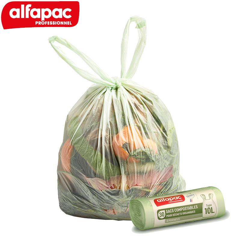 Image de Sacs à déchets biosourcés compostables (pour biodéchets)