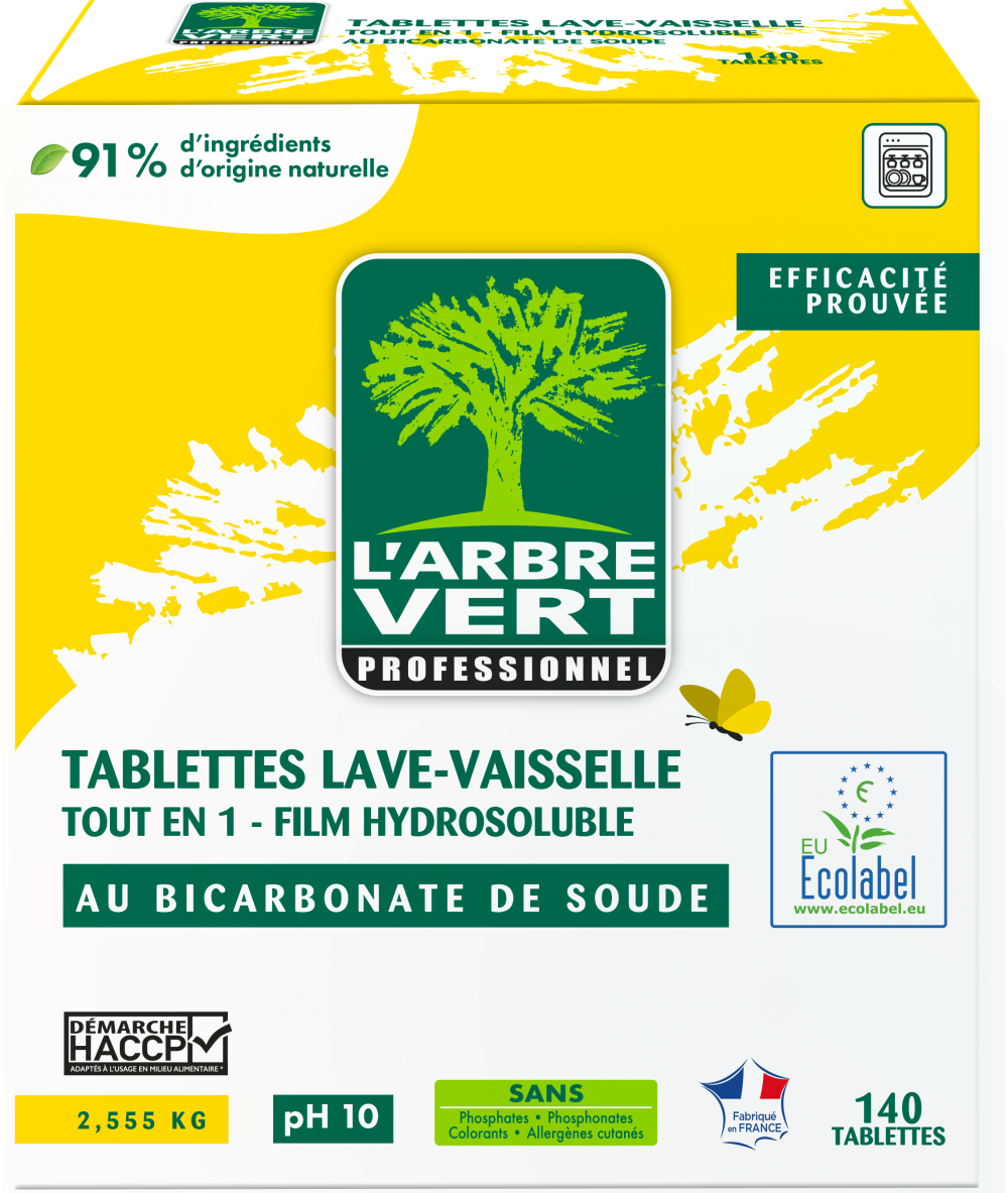 Image de Tablettes Lave-vaisselle tout en 1 - Hypoallergénique - 140 Tablettes