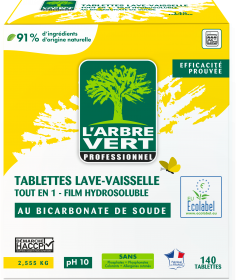 Image de Tablettes Lave-vaisselle tout en 1 - Hypoallergénique - 140 Tablettes